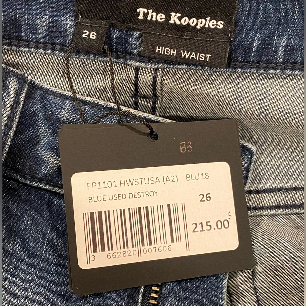 NWT The Kooples High Rise Skinny Jeans Size 26